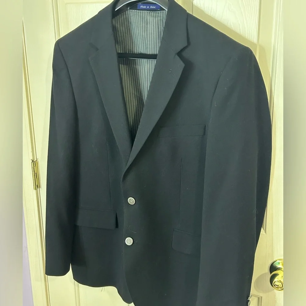 Alan Flusser 42R Poly Viscose Blend 2 Button Sport Coat Blazer - Picture 4 of 12
